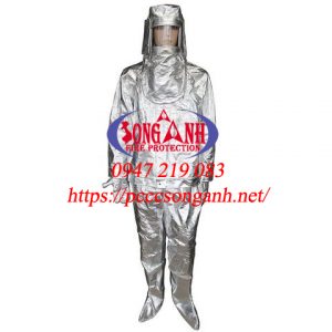 Bộ quần áo chống cháy tráng nhôm 500 độ C