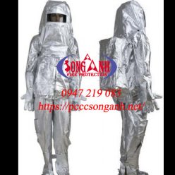 Bộ quần áo chống cháy 700độ C, có túi đựng bình thở sau lưng
